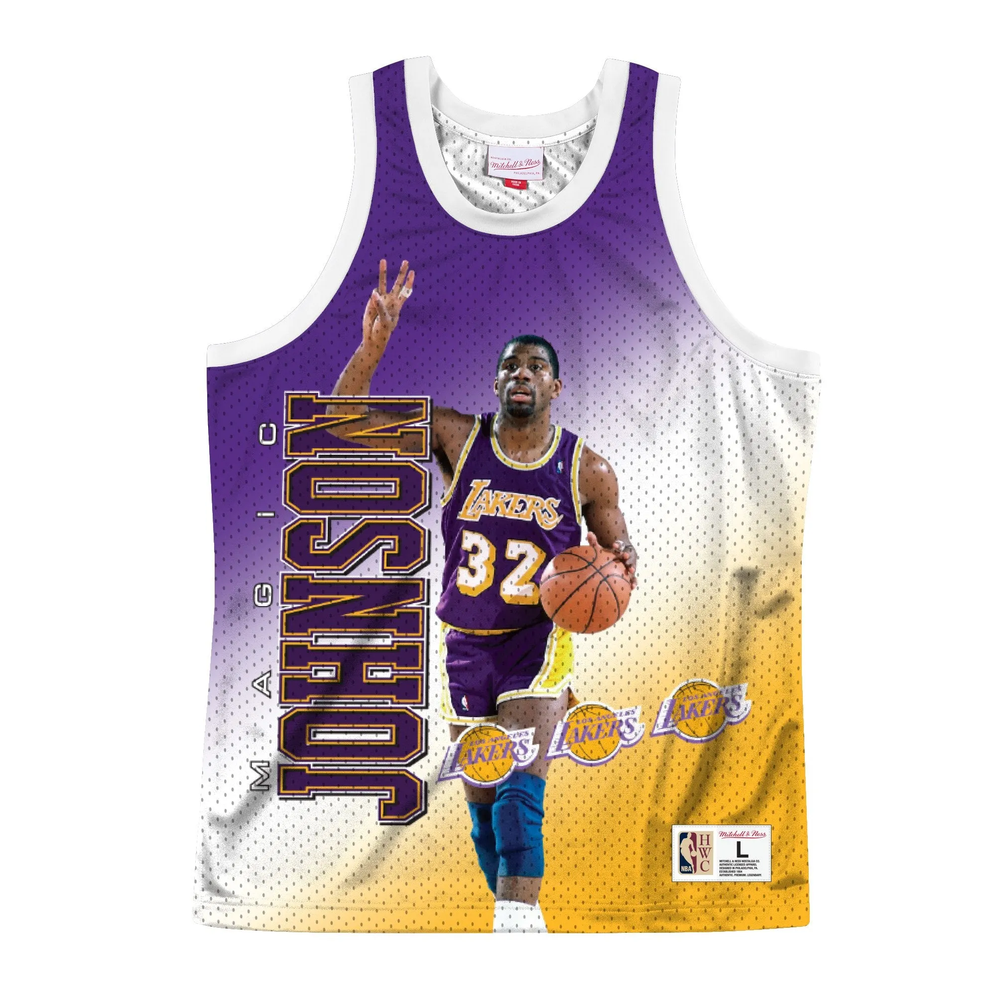 NBA Behind The Back Tank Los Angeles Lakers Magic Johnson