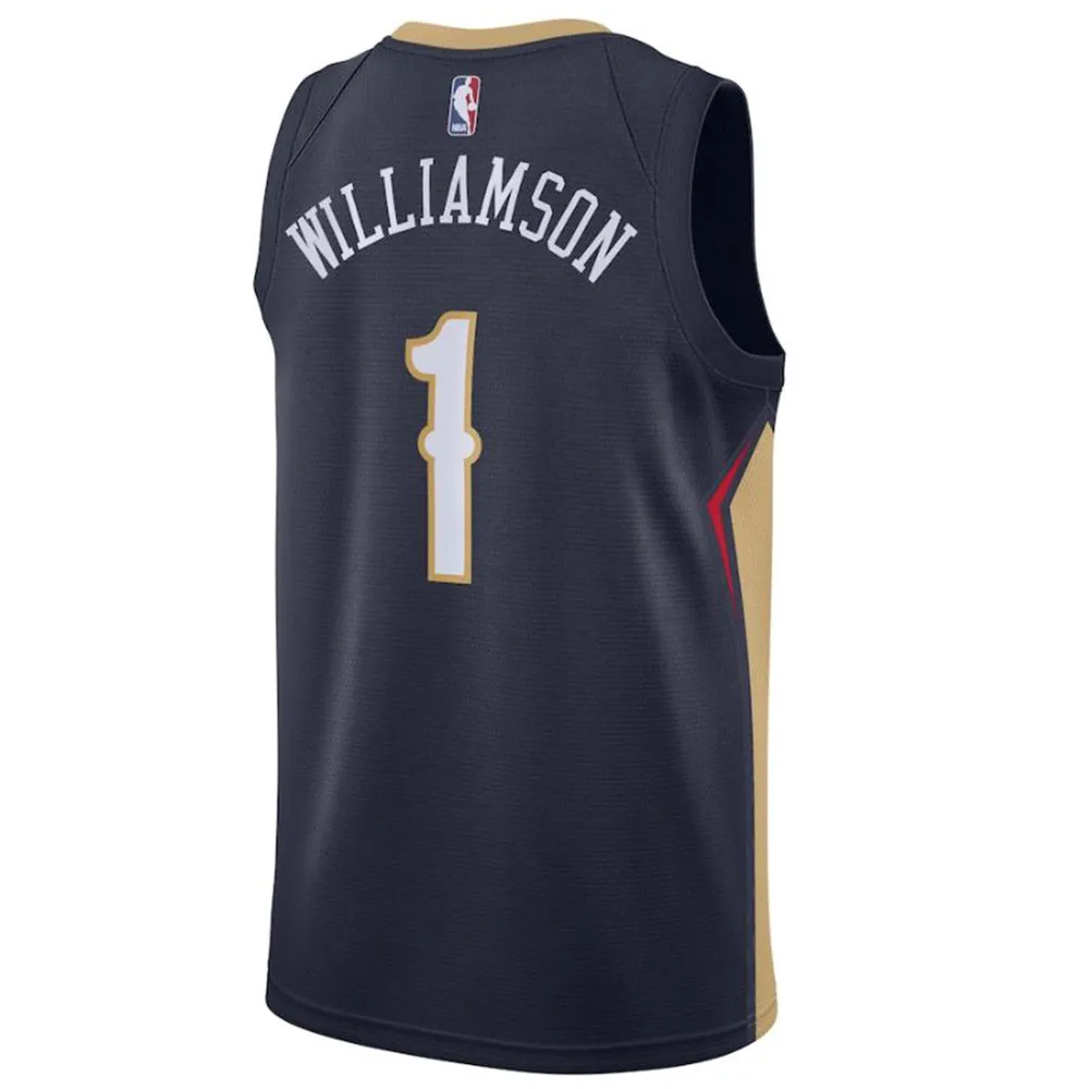 NBA New Orleans Pelicans Zion Williamson Nike Icon Swingman Jersey - Navy