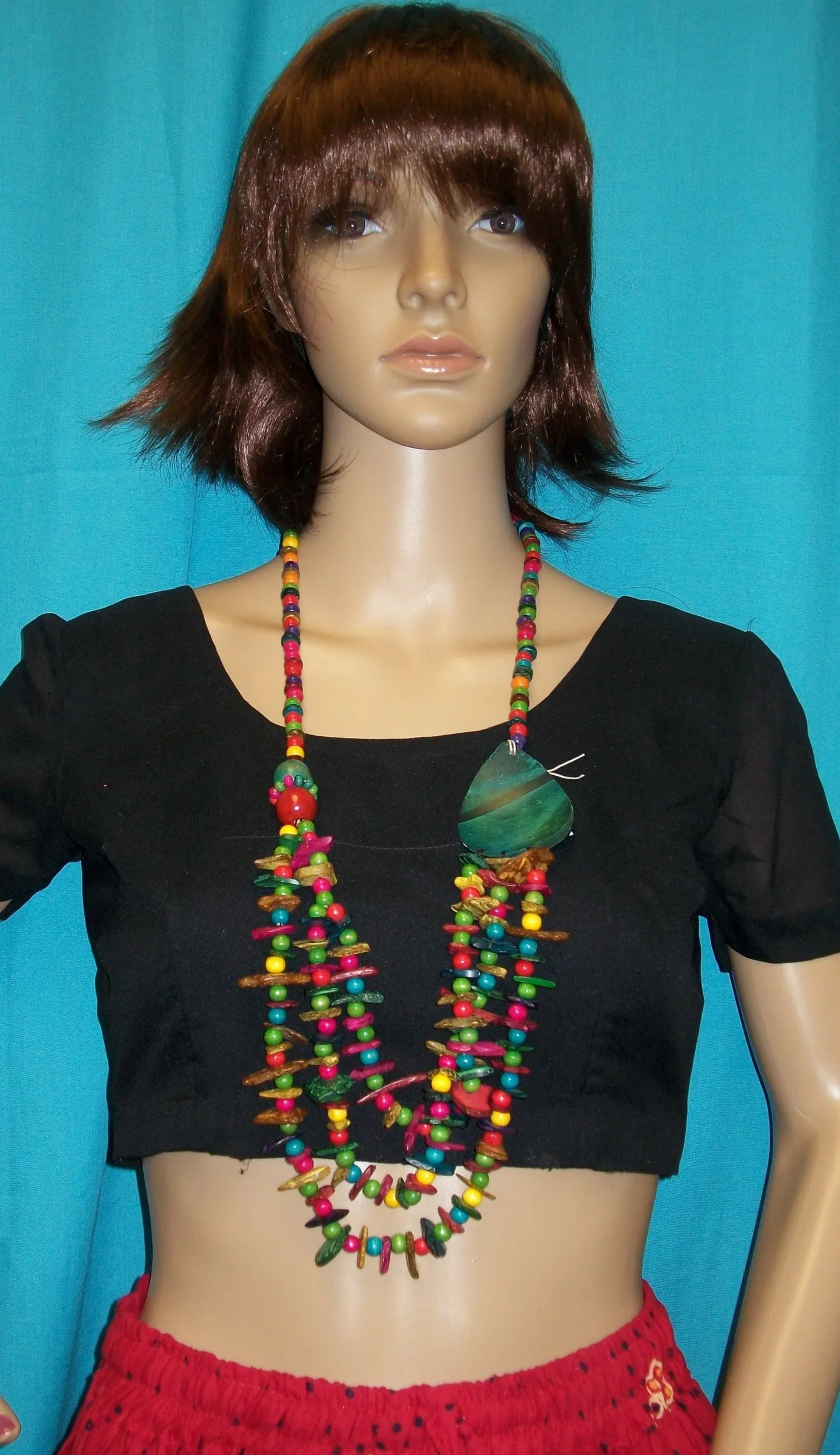 Necklace 168  Multi-Color Beads Necklace and Bracelet Set Jewelry