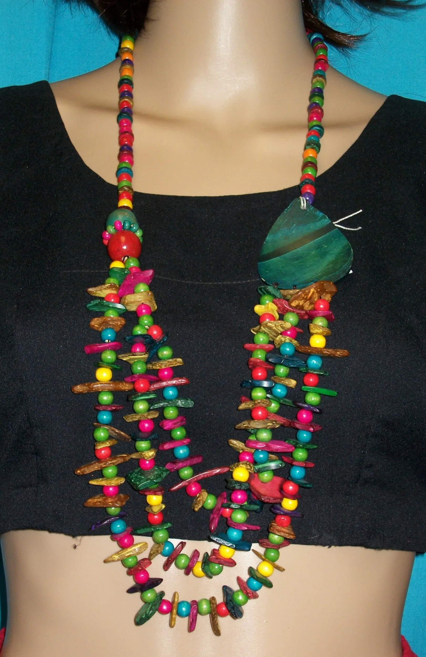 Necklace 168  Multi-Color Beads Necklace and Bracelet Set Jewelry