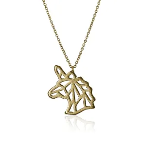 Necklace - Origami Unicorn