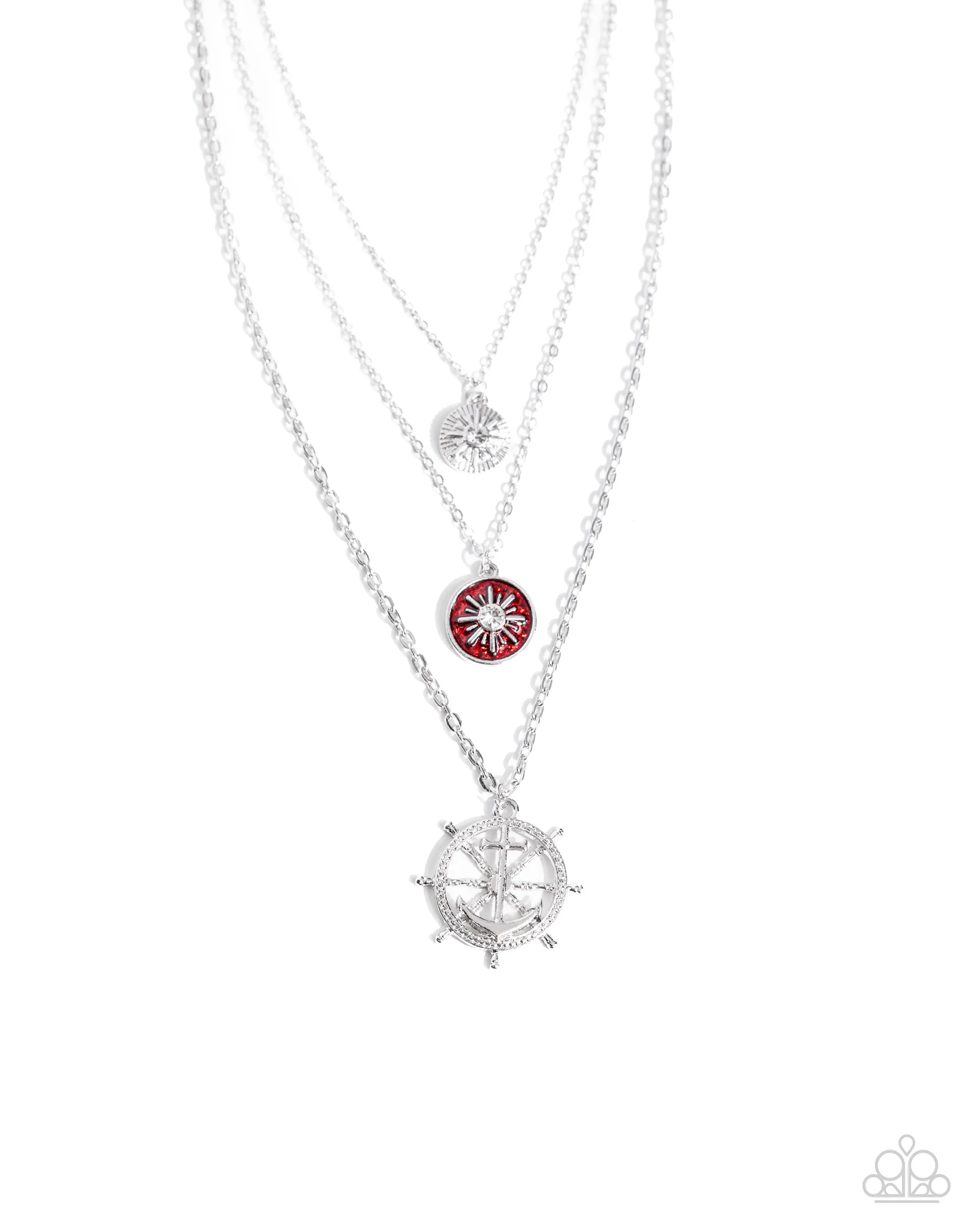 Necklaces Anchor Arrangement - Red N038