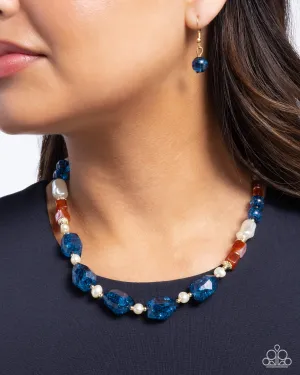 Necklaces Crackling Chic - Blue