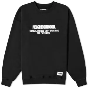 Neighborhood Classic Crew Sweater, black