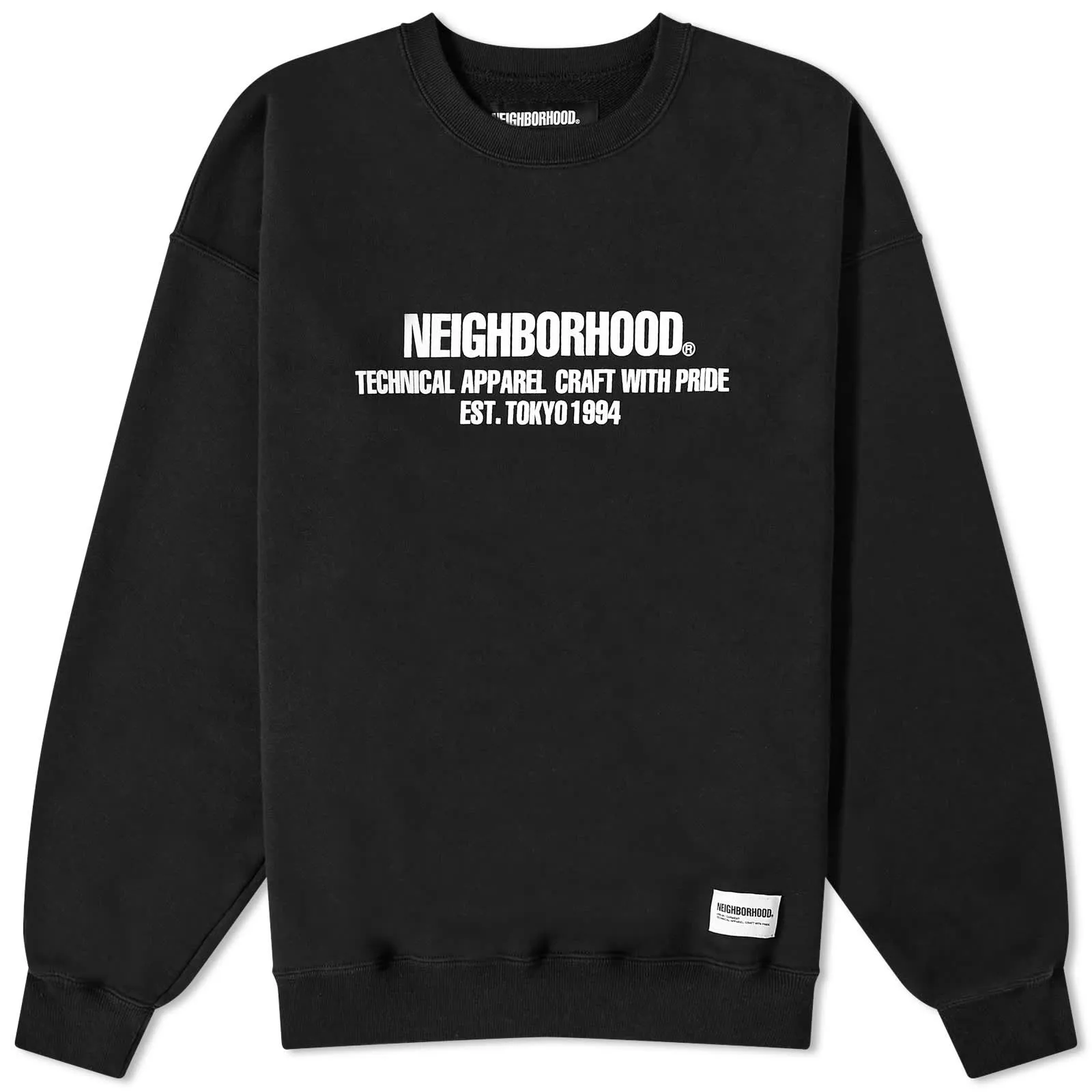 Neighborhood Classic Crew Sweater, black