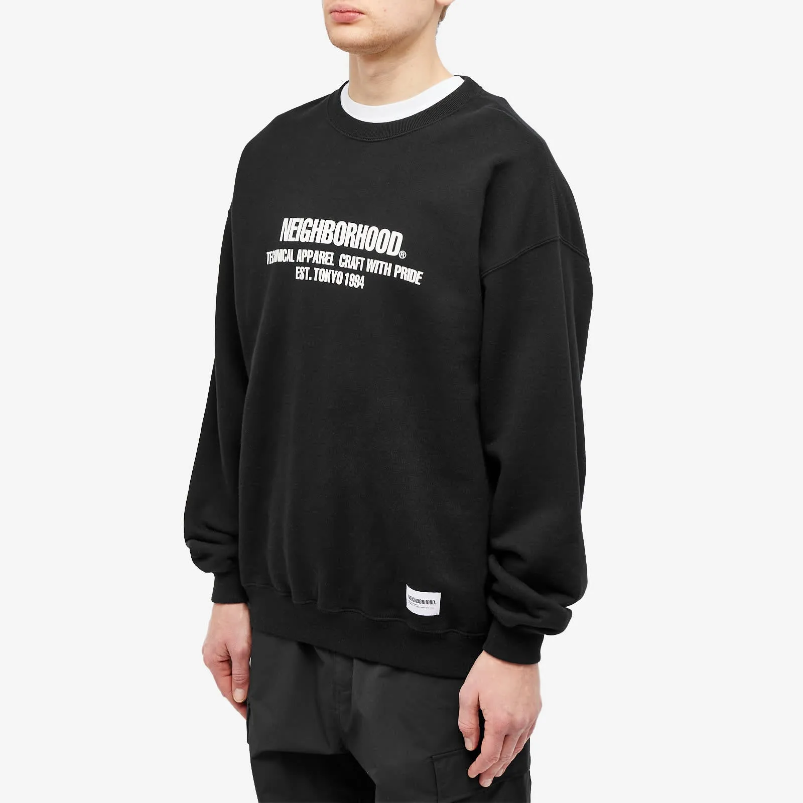 Neighborhood Classic Crew Sweater, black