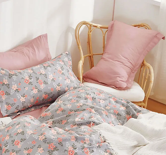 Nellie Quilt Cover Set Range Pink