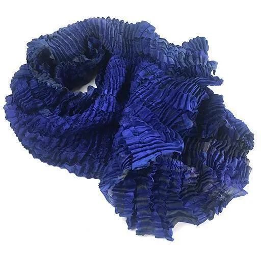 Nellie Rose Silk Scarf: Chrysalis, Sapphire