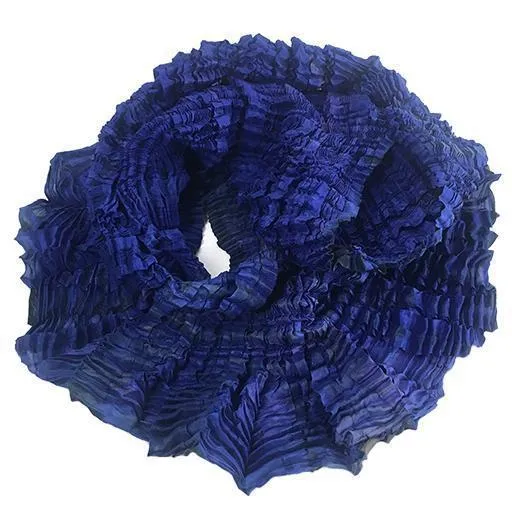 Nellie Rose Silk Scarf: Chrysalis, Sapphire