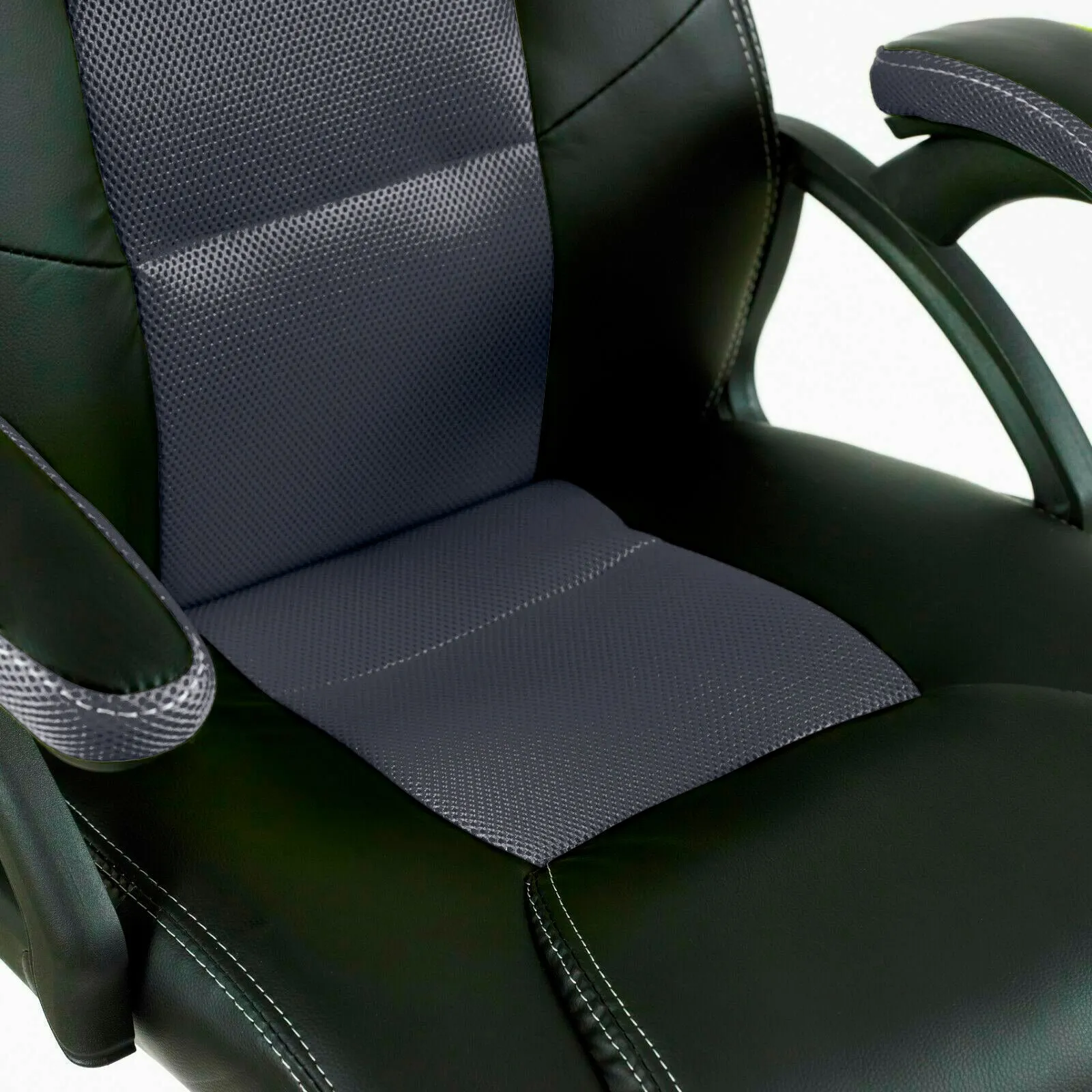 Neo Grey/Black Leather Mesh PC Office Chair