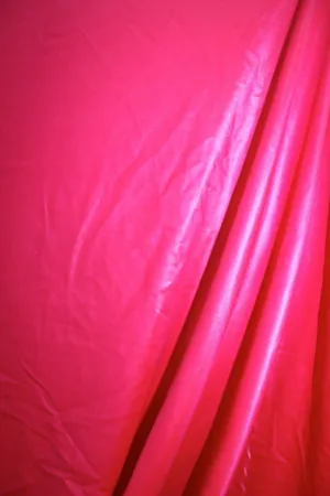 Neon Coral Metallic Spandex Fabric Sample