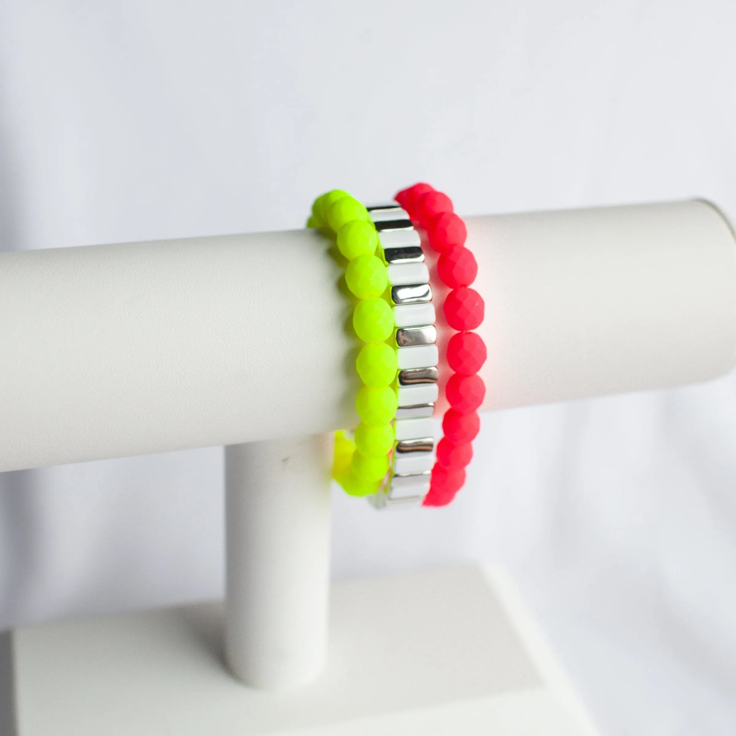 Neon Lights Bracelet Stack