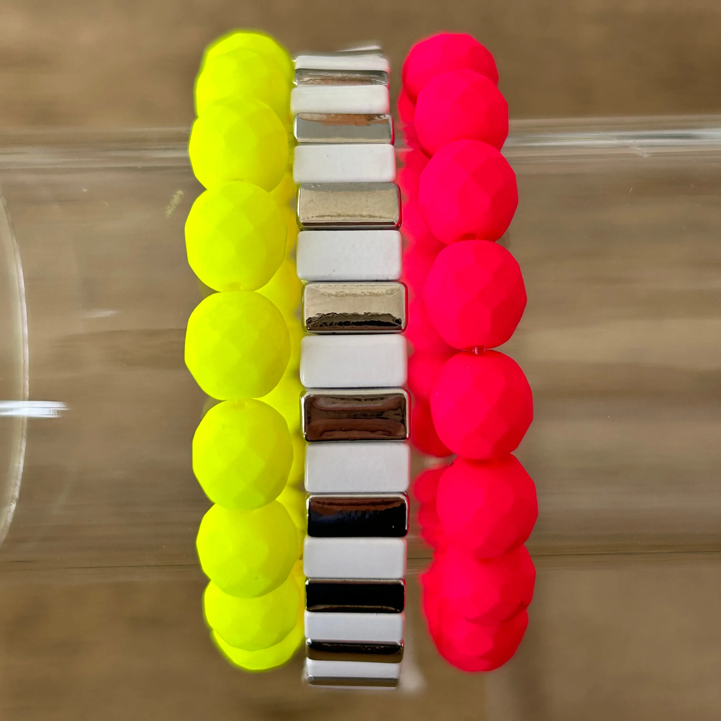 Neon Lights Bracelet Stack