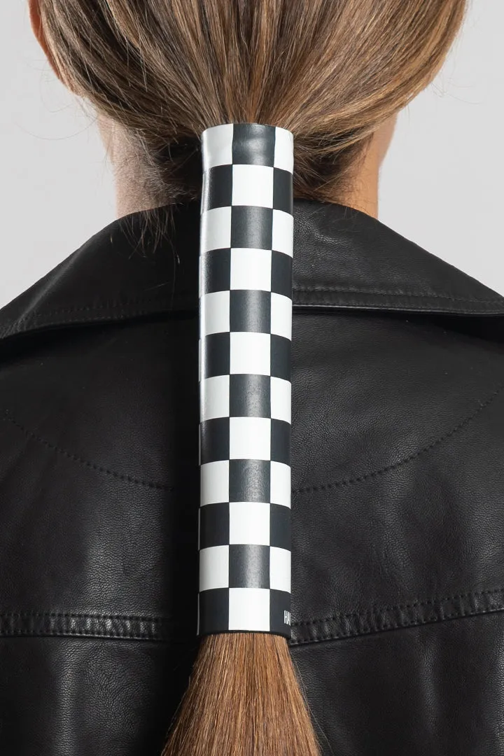 Neoprene Checkered Race Flag Hair GloveÂ®