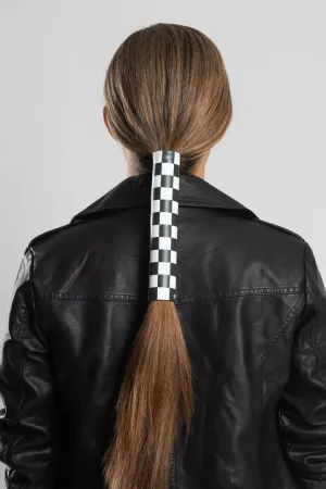 Neoprene Checkered Race Flag Hair GloveÂ®