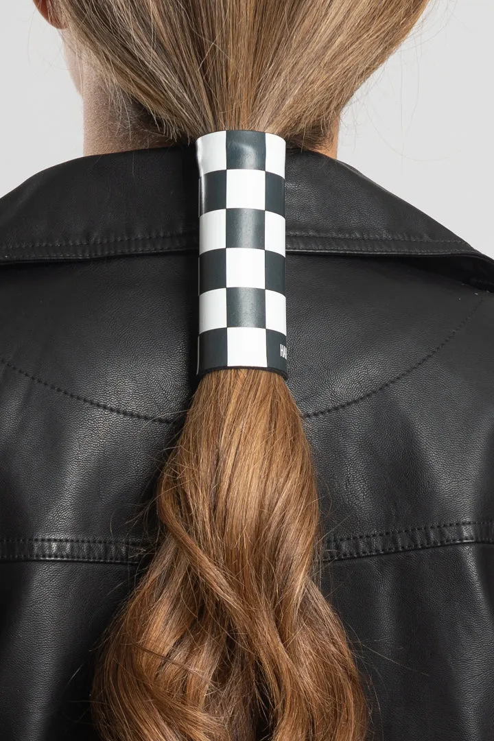 Neoprene Checkered Race Flag Hair GloveÂ®