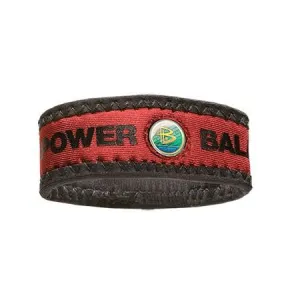 Neoprene - Red Wristband with Black Lettering