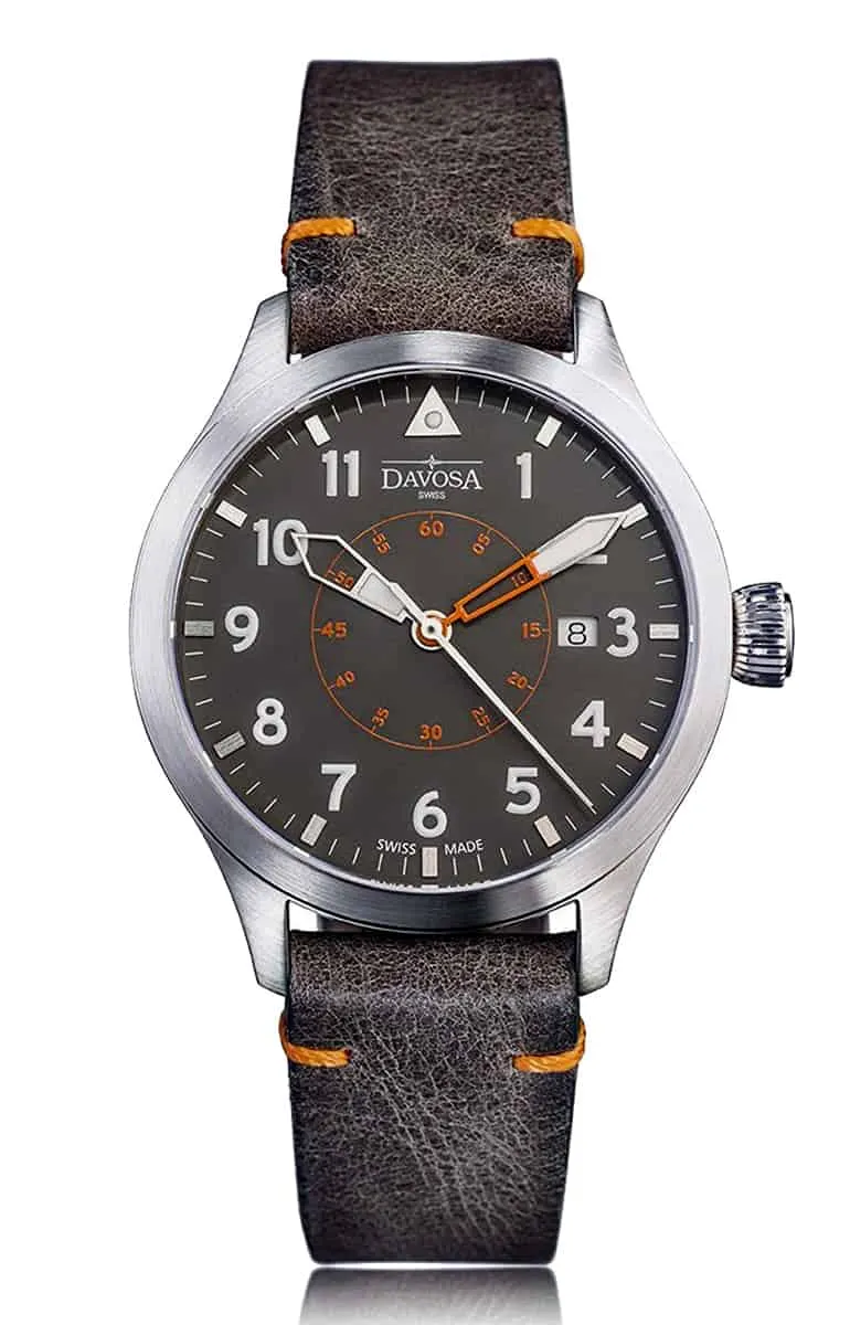 Neoteric Automatic Swiss-Made Brown Gray Pilot Watch 16156596