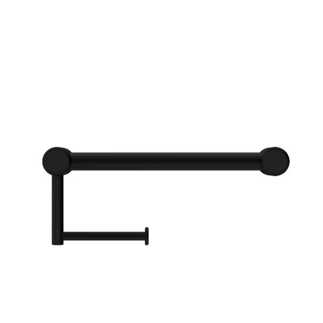 Nero Mecca Care 25mm Toilet Roll Rail 300mm Matte Black