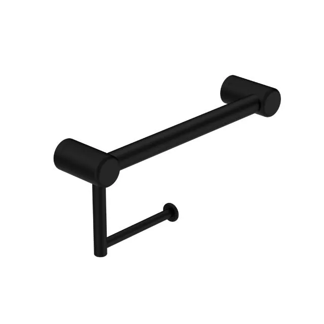 Nero Mecca Care 25mm Toilet Roll Rail 300mm Matte Black