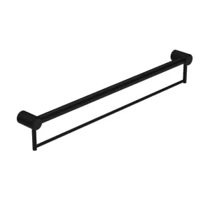 Nero Mecca Care 32mm Grab Rail With Towel Holder 900mm Matte Black