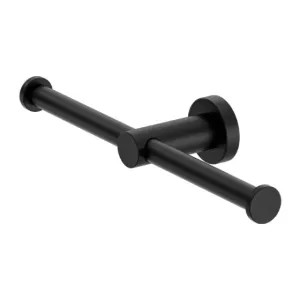 Nero Mecca Double Toilet Roll Holder Matte Black