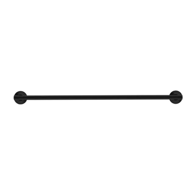 Nero York Single Towel Rail 600mm Matte Black