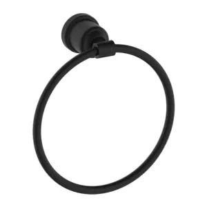 Nero York Towel Ring Matte Black