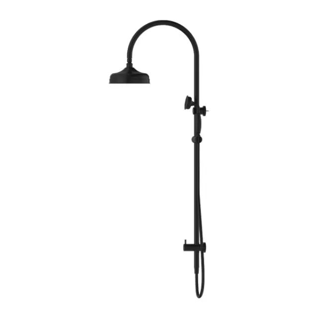 Nero York Twin Shower With Metal Hand Shower Matte Black