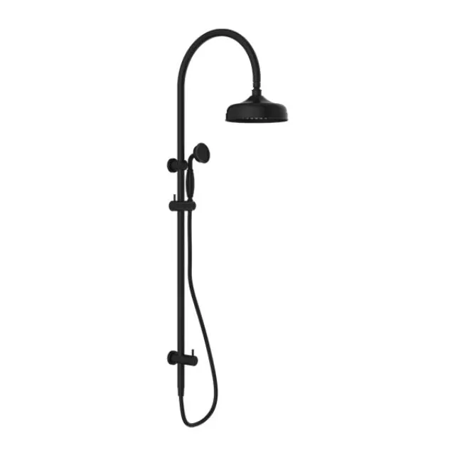 Nero York Twin Shower With Metal Hand Shower Matte Black