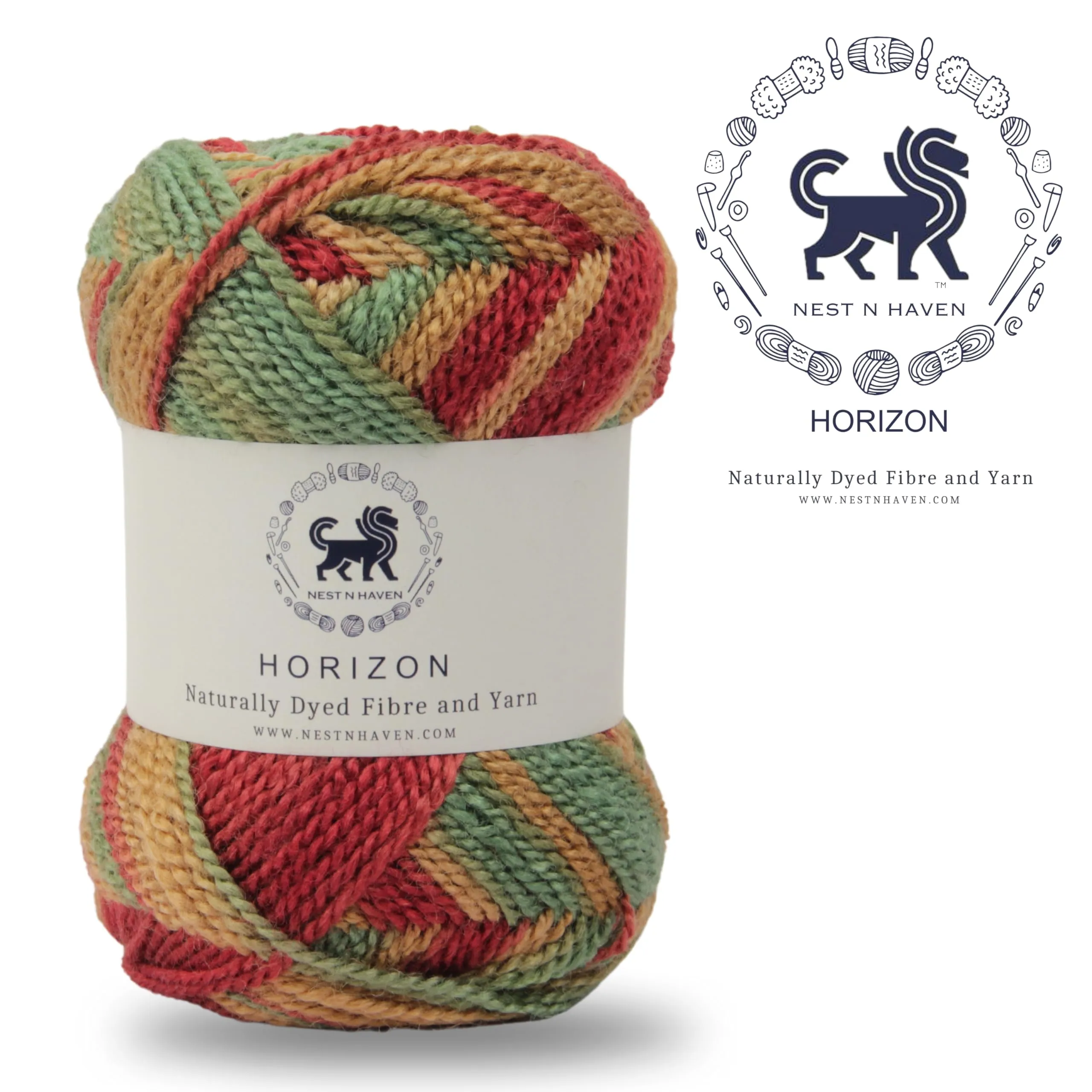 NESTNHAVEN, Wool, Horizon, Acrylic Yarn Supersoft Knitting Wool Ball, (1 Ball/100 Gram Each) Multi Colour Ball Suitable for Craft, Babywear, Baby Blankets, Shade no - NNHH013 (Shade 17)