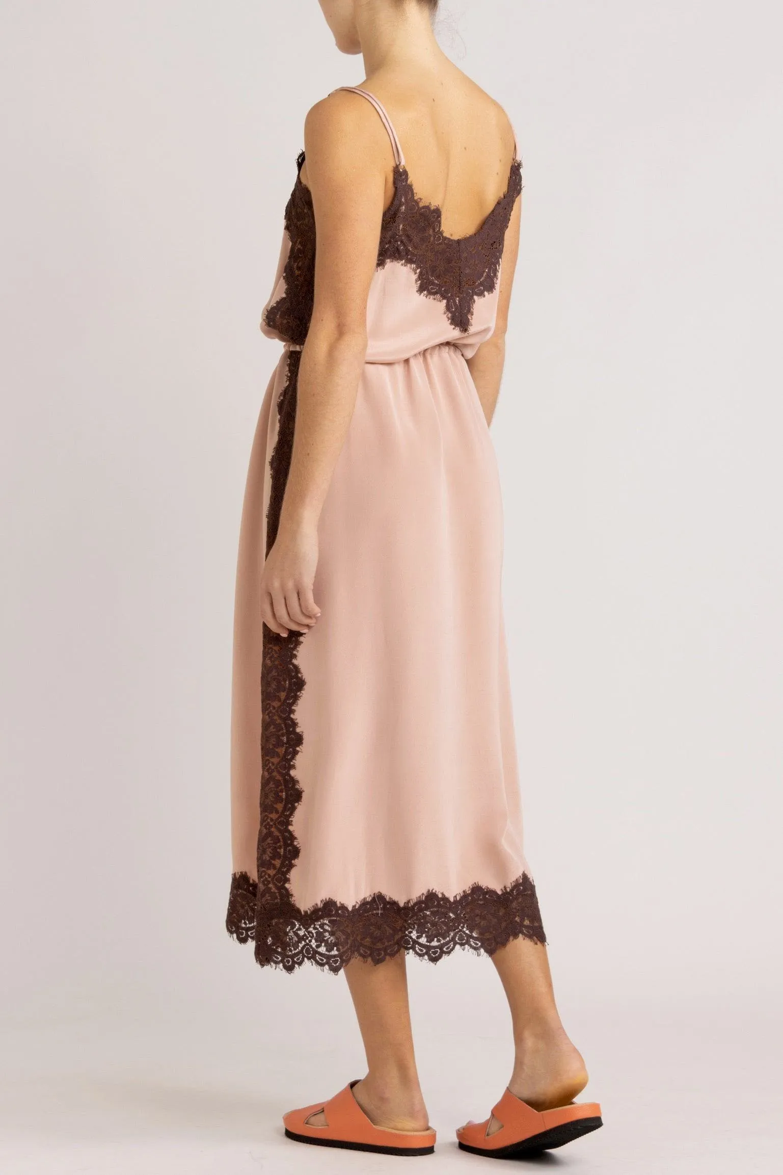 Nettie Silk & Lace Cami Dress