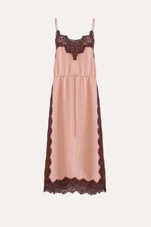 Nettie Silk & Lace Cami Dress