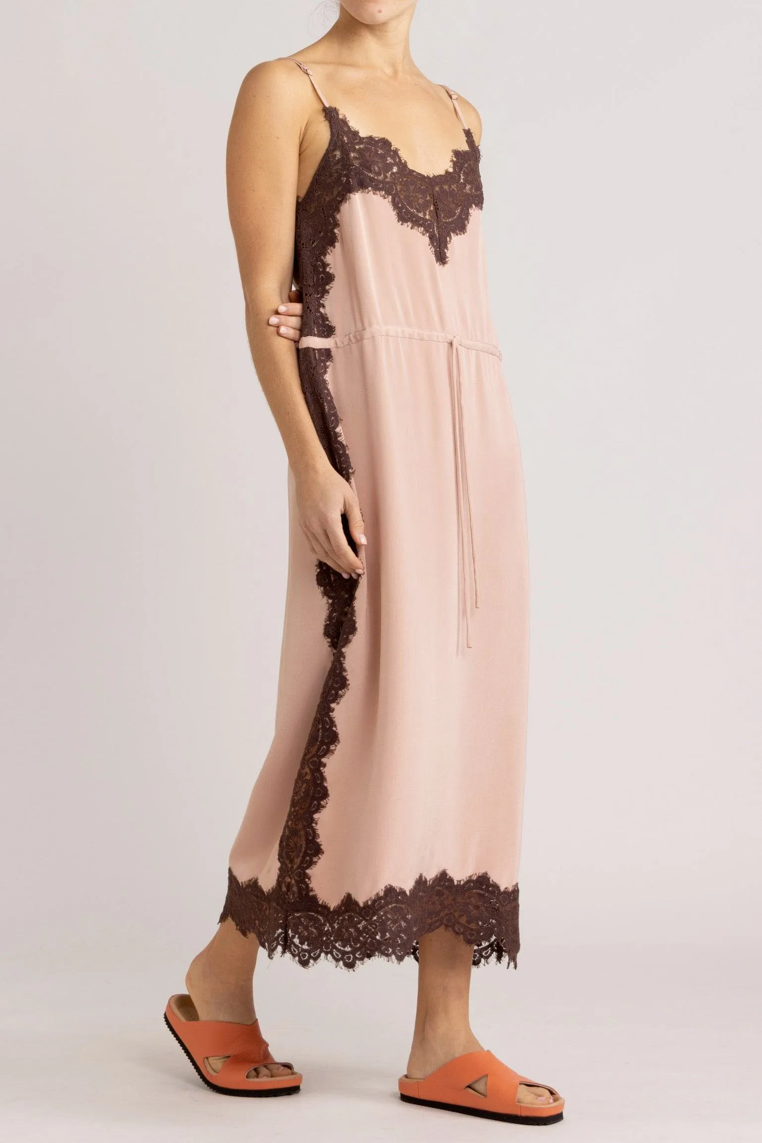 Nettie Silk & Lace Cami Dress