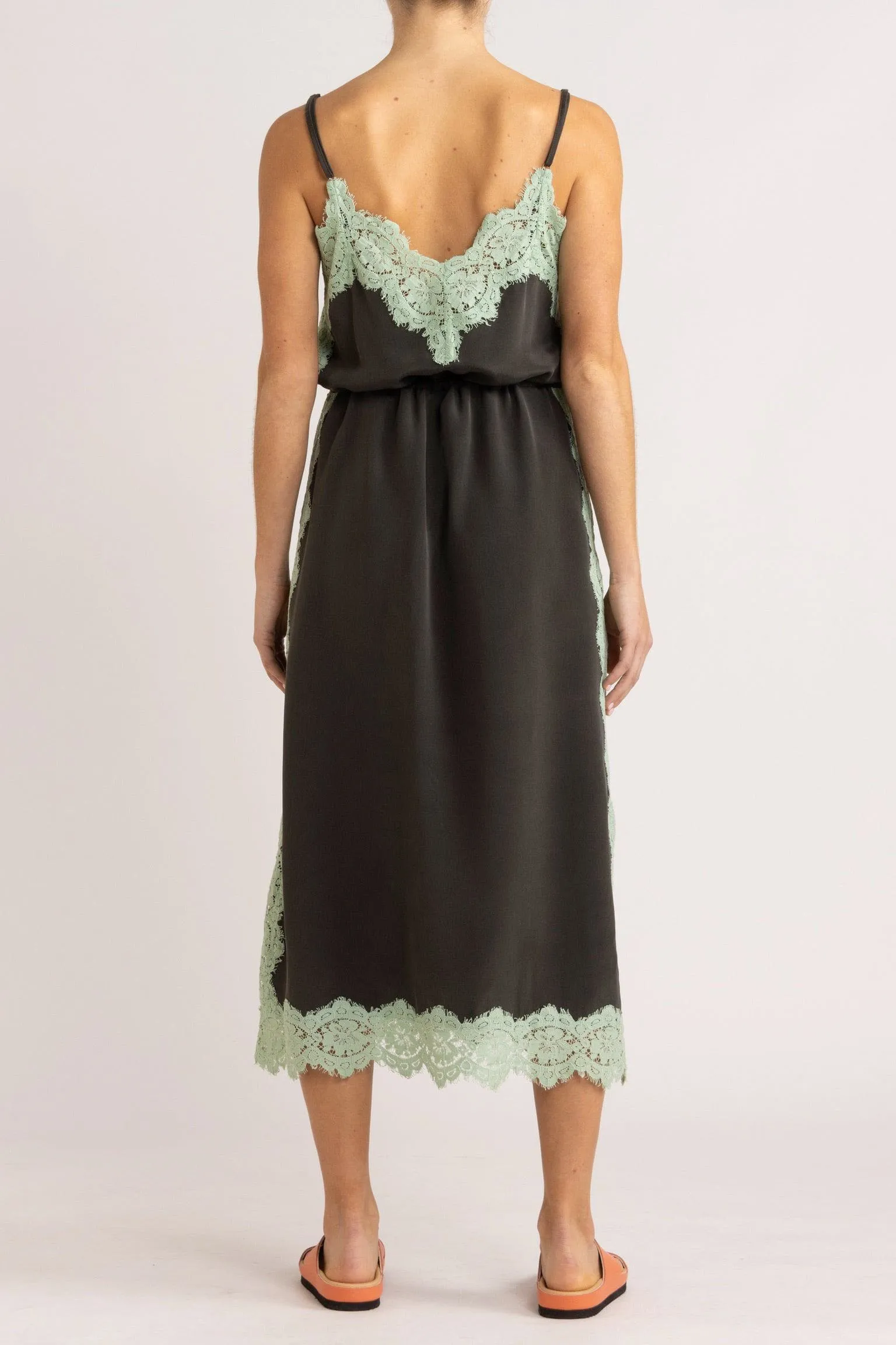 Nettie Silk & Lace Cami Dress