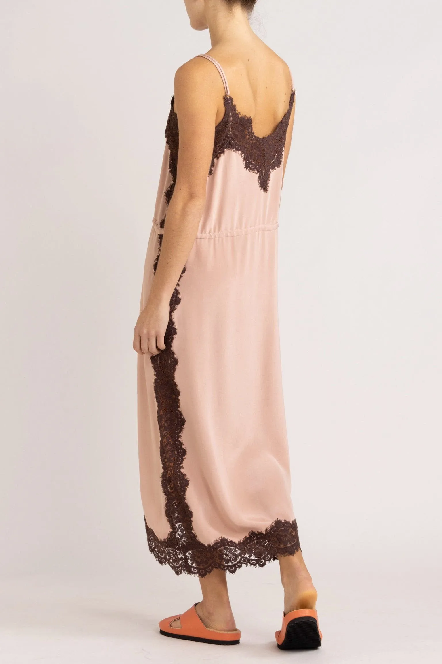 Nettie Silk & Lace Cami Dress