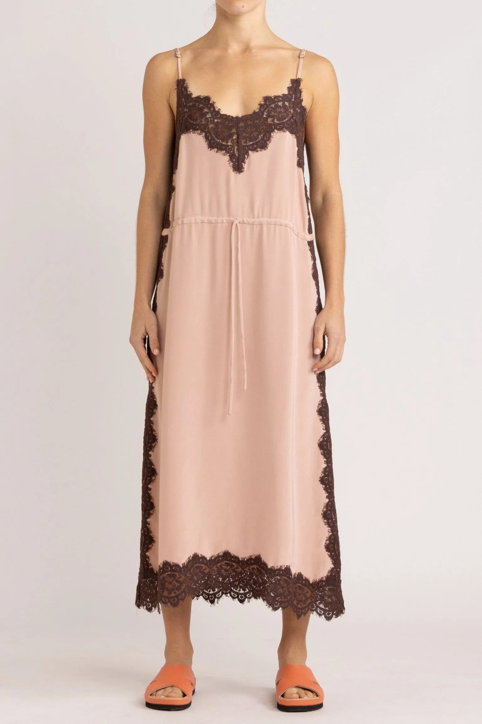 Nettie Silk & Lace Cami Dress