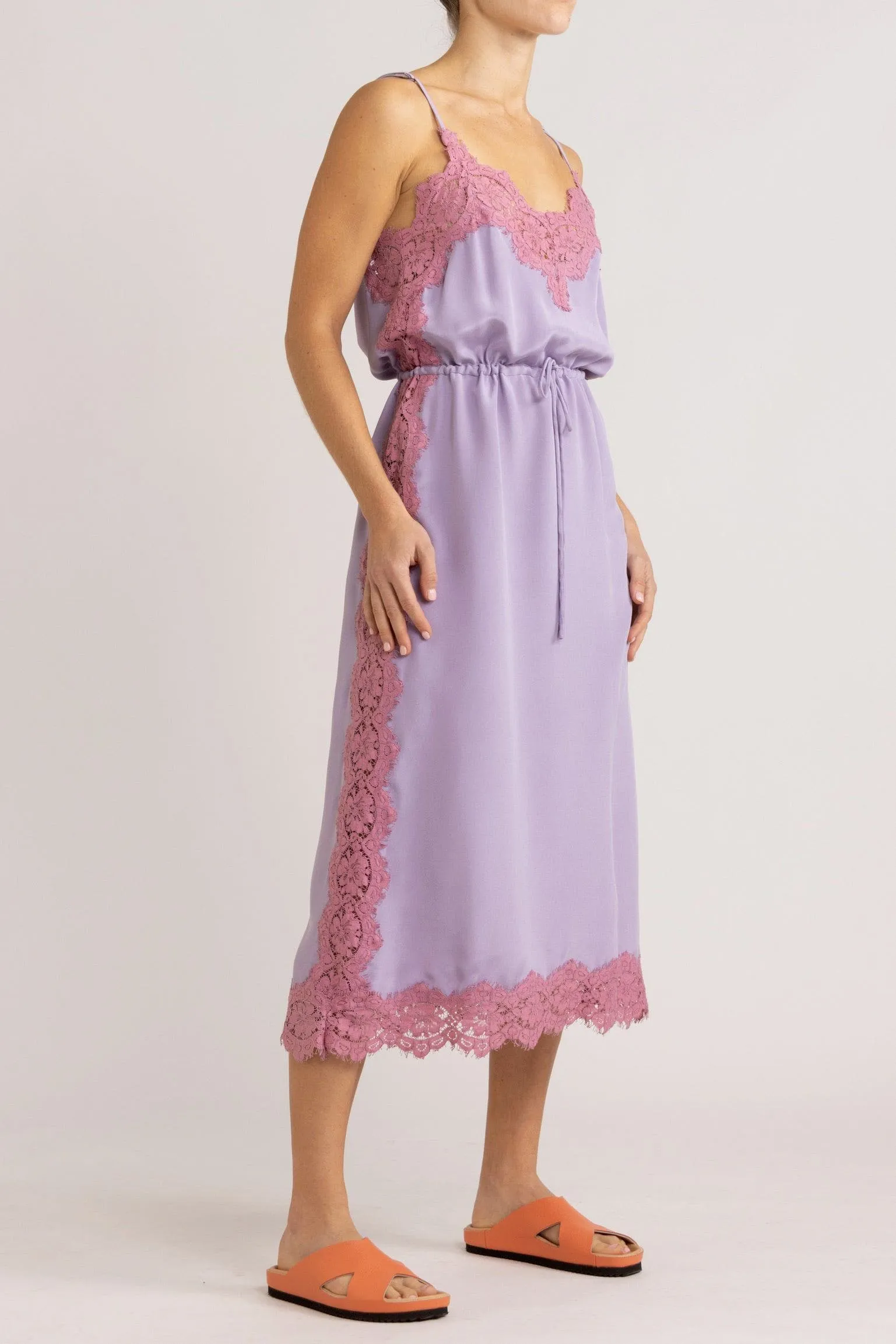 Nettie Silk & Lace Cami Dress