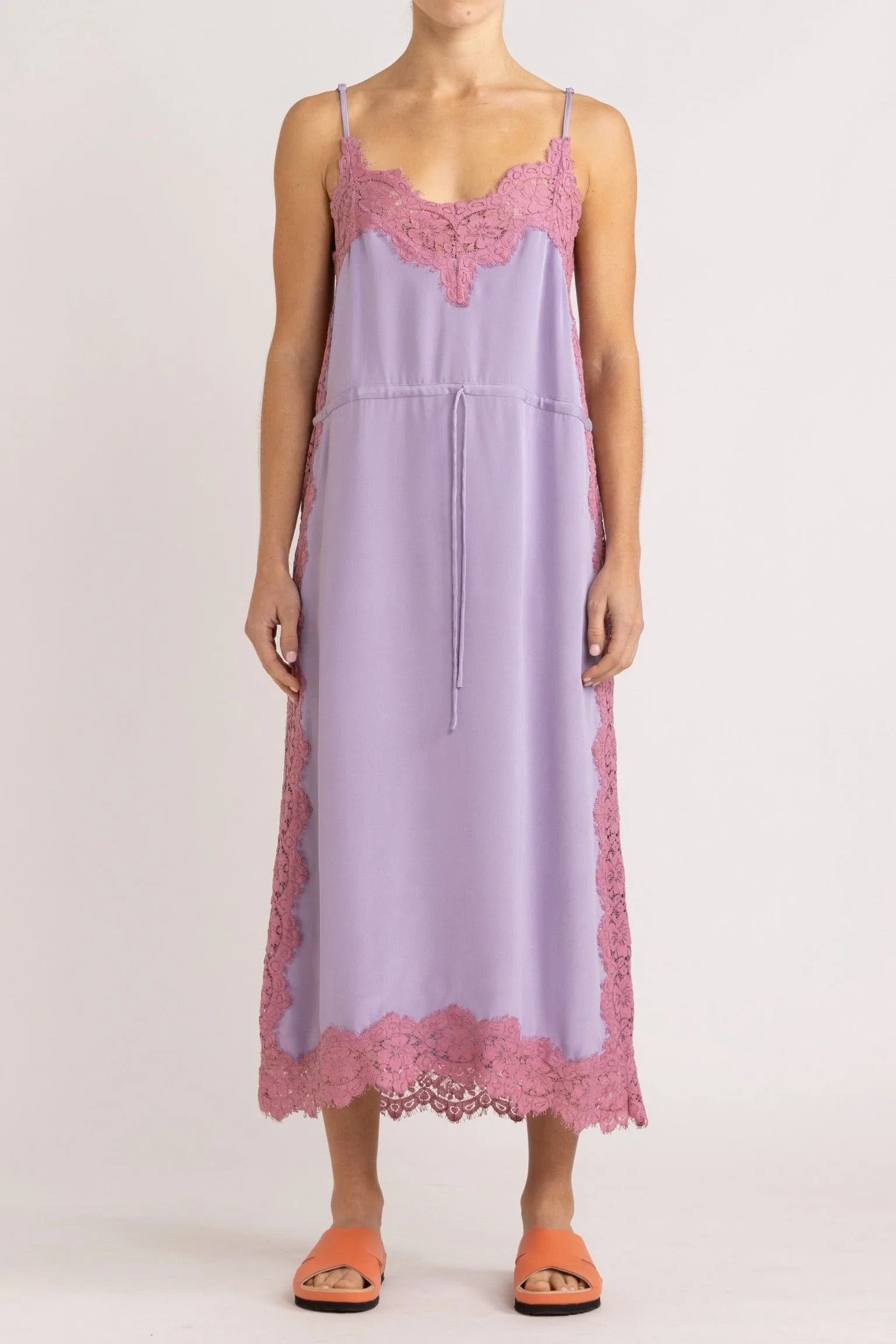 Nettie Silk & Lace Cami Dress