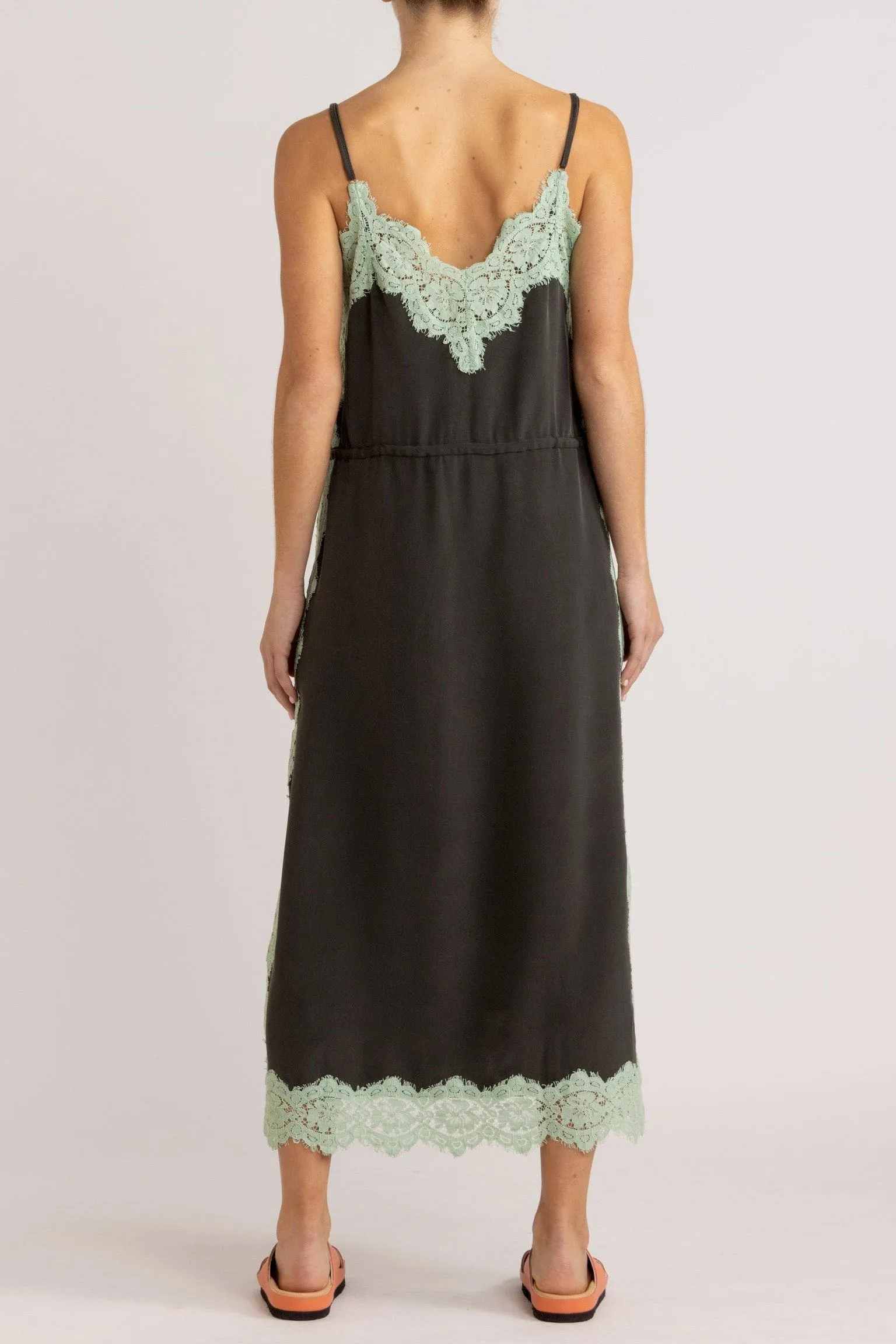 Nettie Silk & Lace Cami Dress