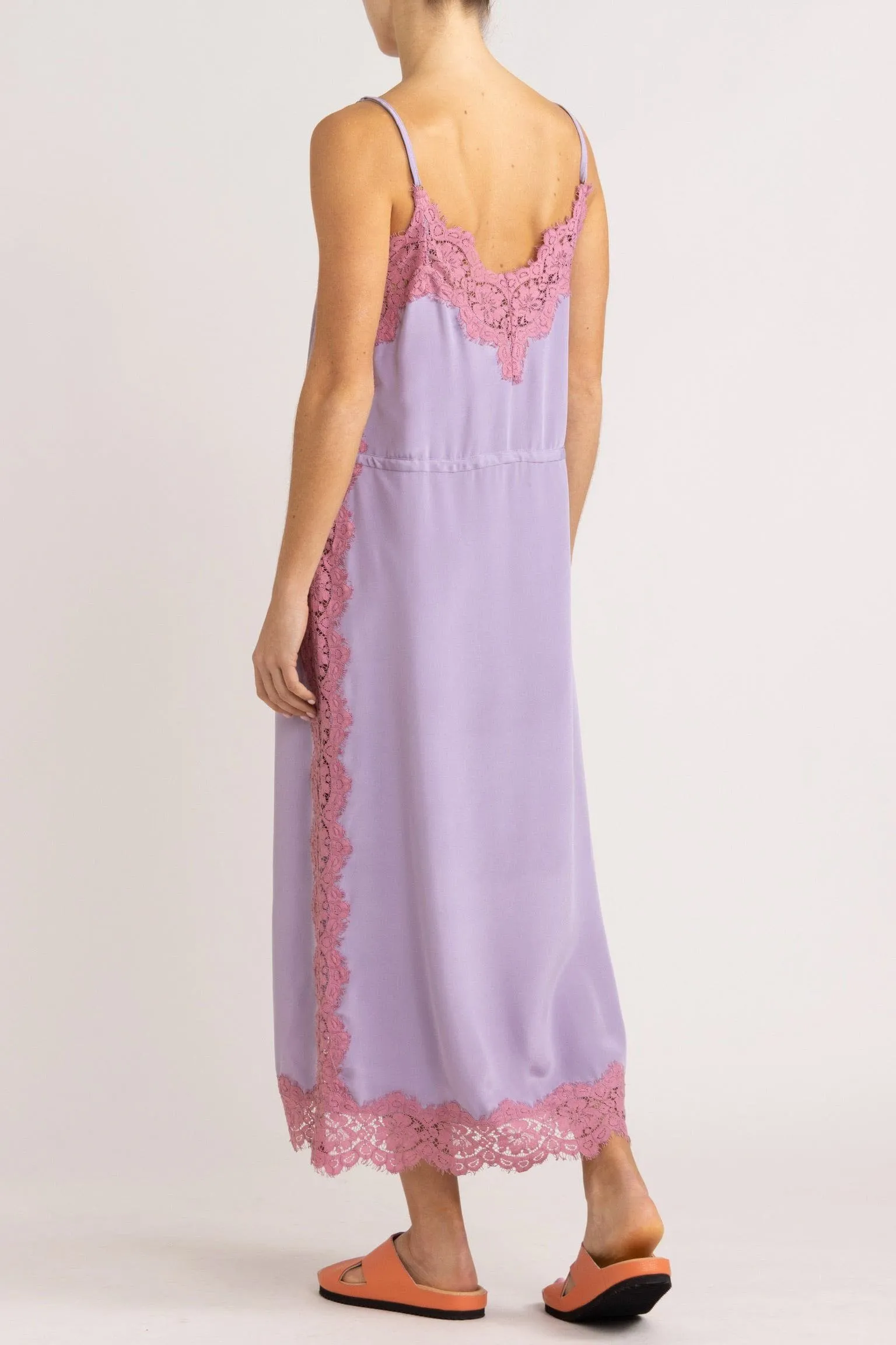 Nettie Silk & Lace Cami Dress