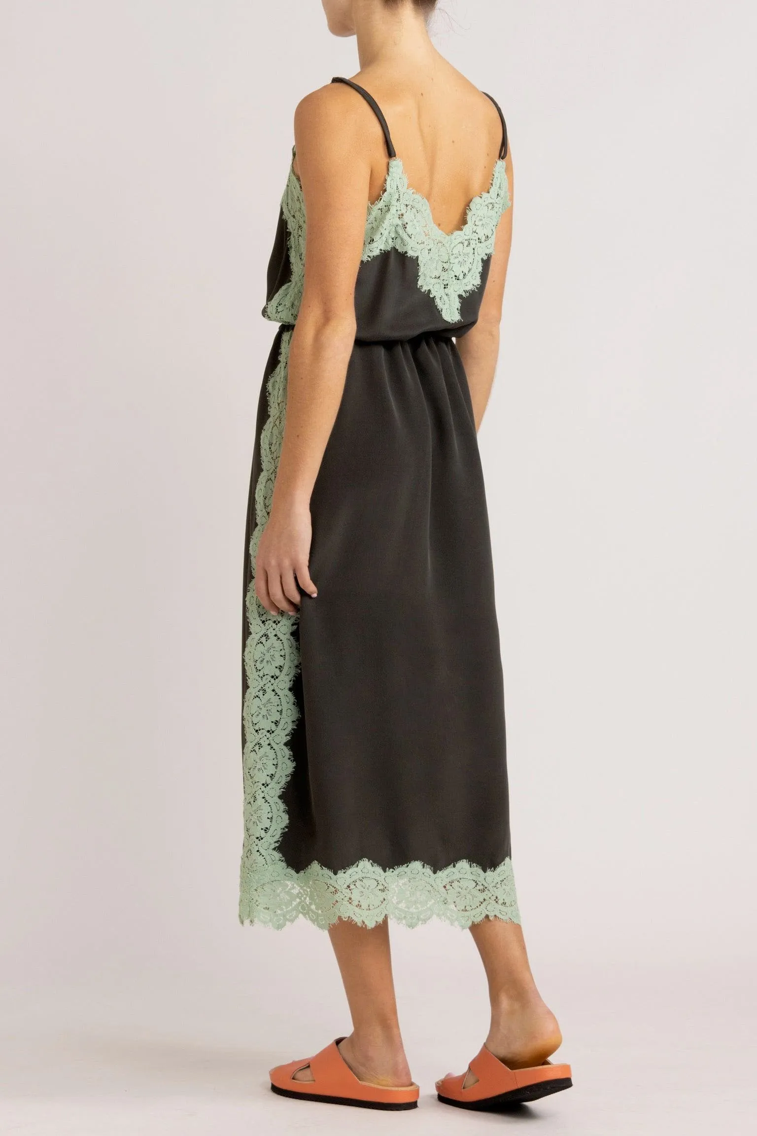 Nettie Silk & Lace Cami Dress