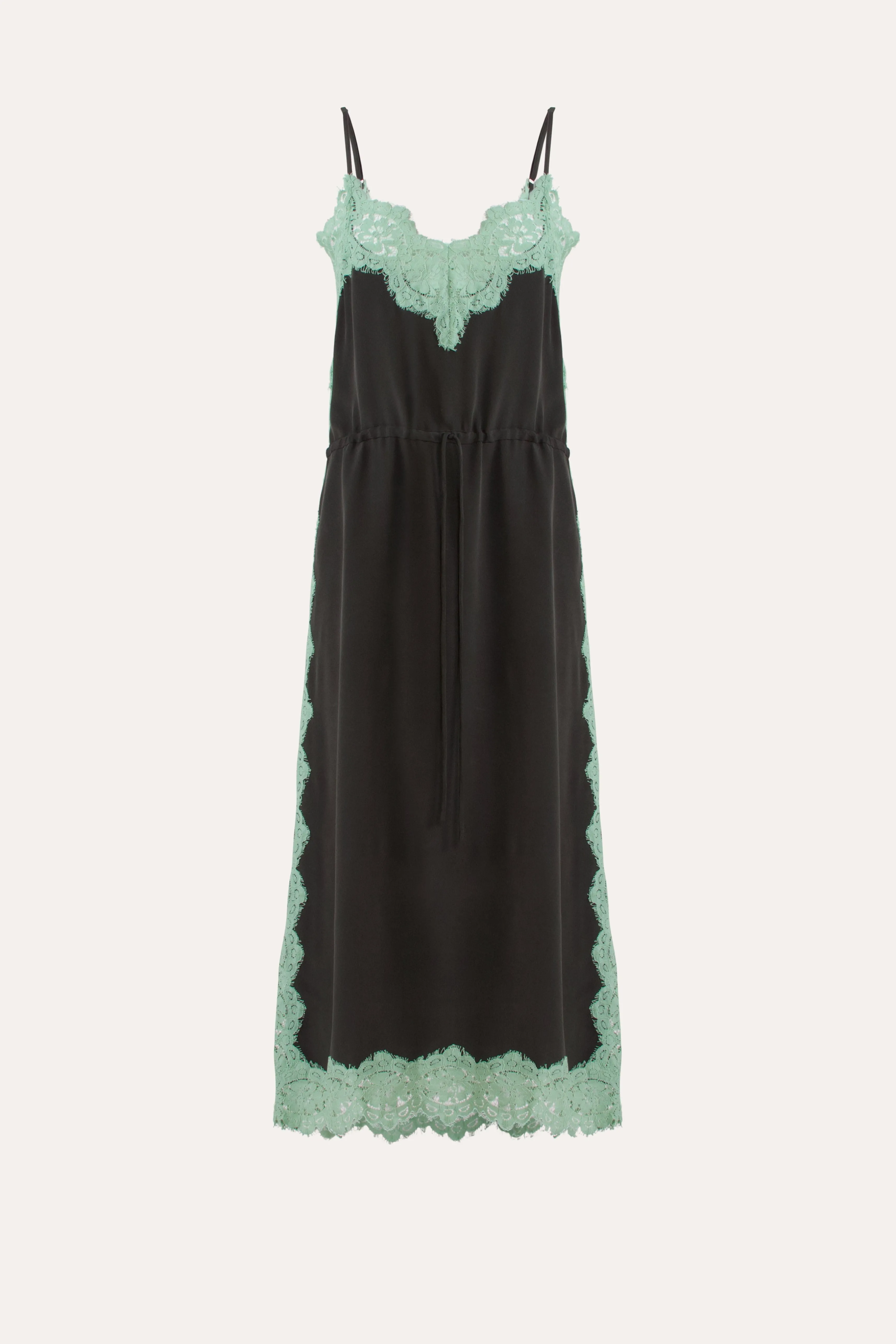 Nettie Silk & Lace Cami Dress