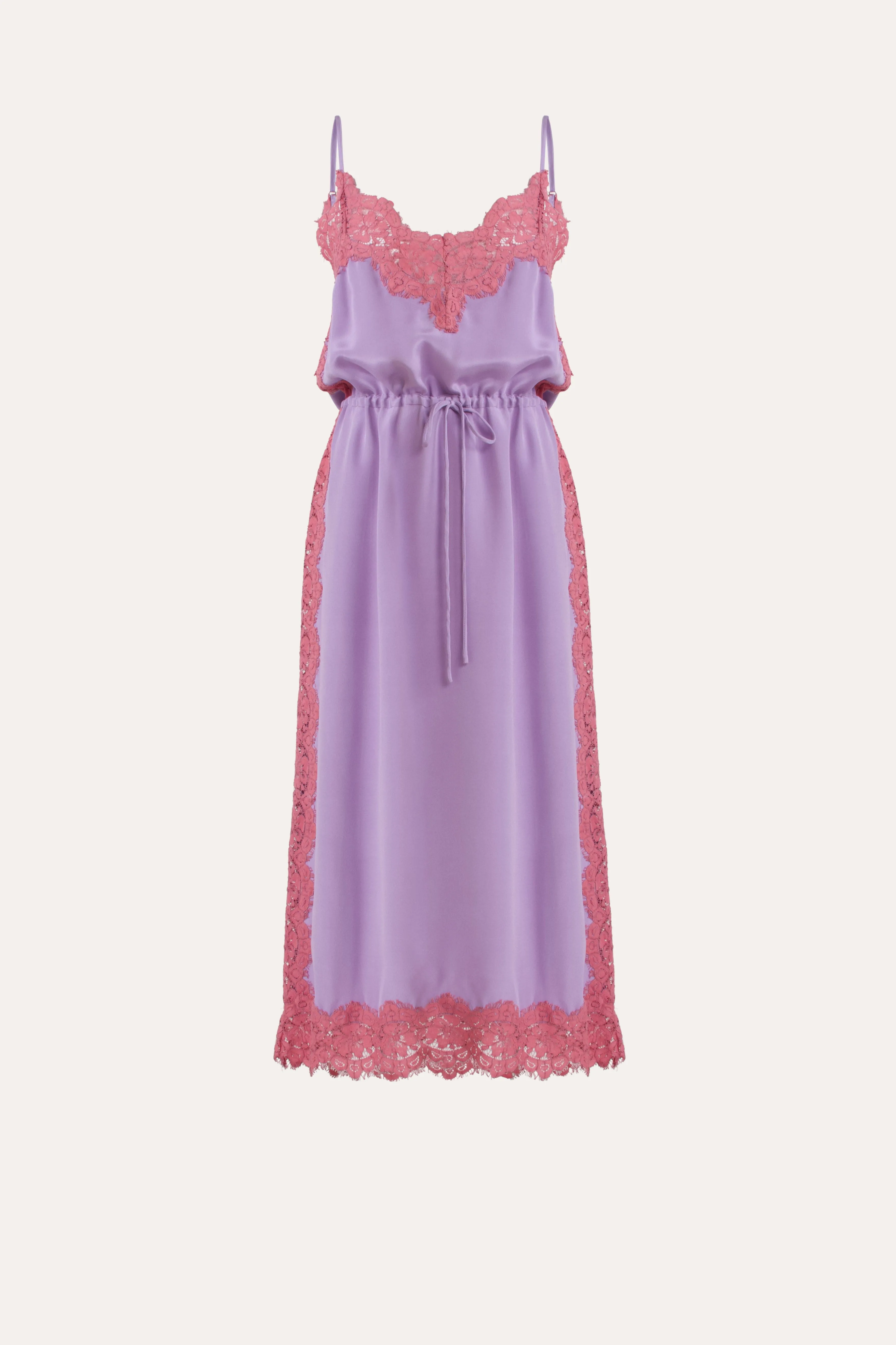 Nettie Silk & Lace Cami Dress