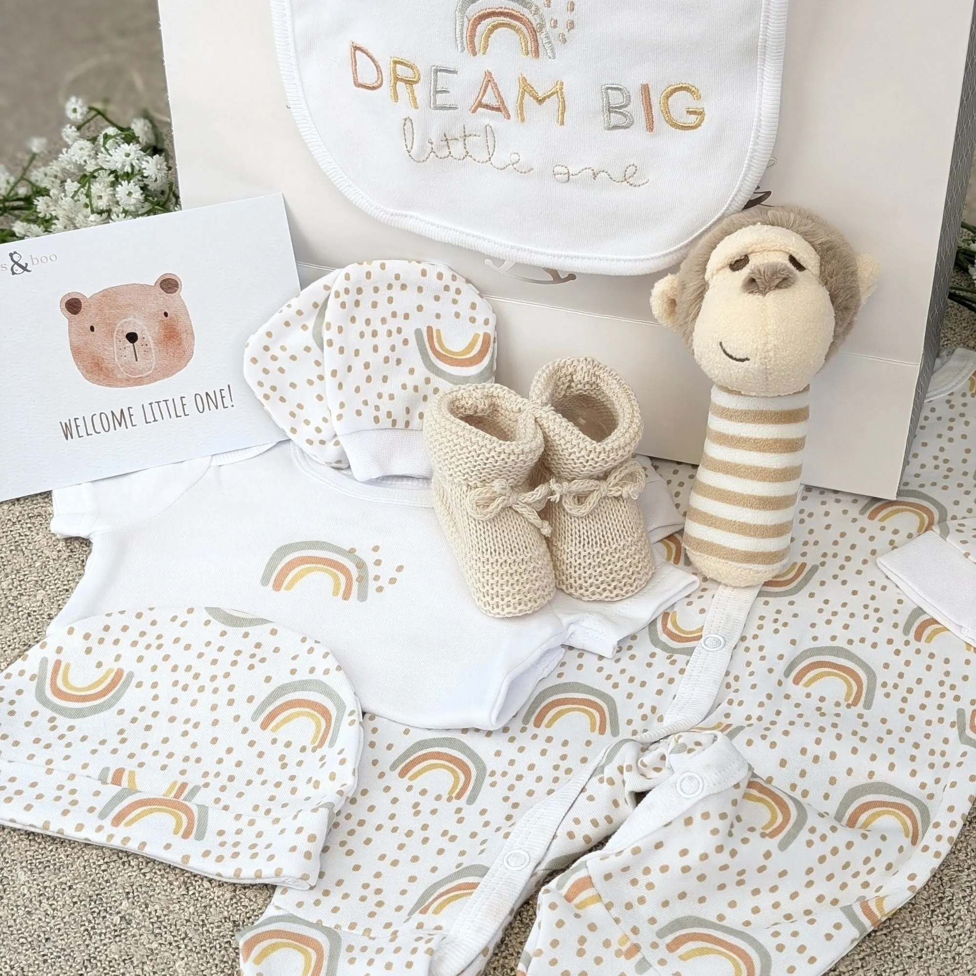 Neutral Baby Gifts Hamper Dream Big Little One