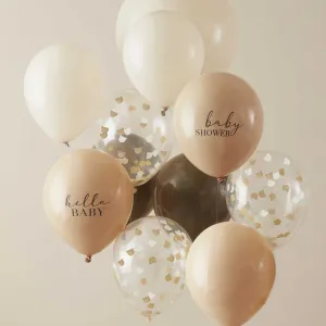 Neutral Baby Shower Balloon Bundle x 11