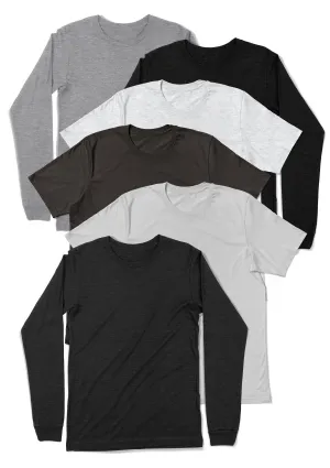 Neutral Gray T-Shirt Essential Bundle - Short & Long Sleeve