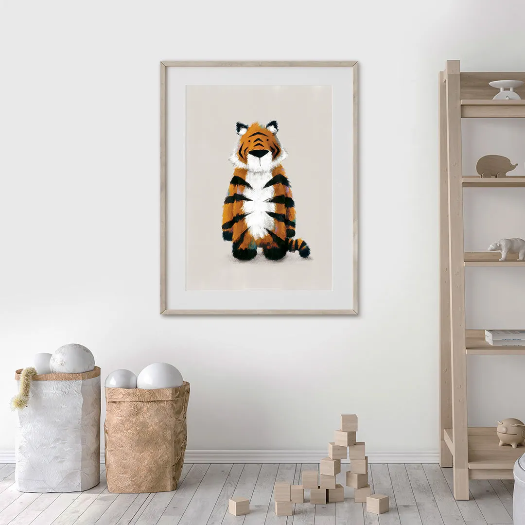 Neutral Jungle Safari Animal Nursery Prints Set Of 3