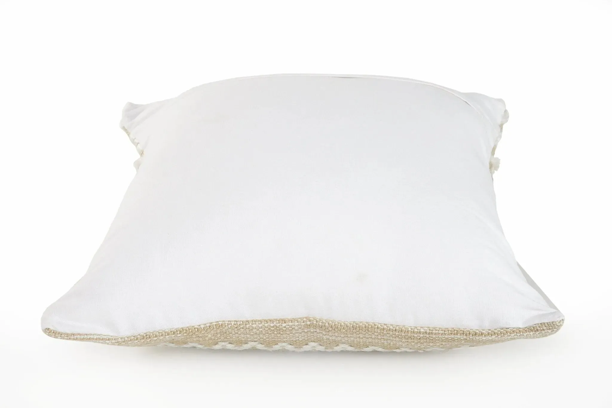 Neutral Textured Embroidered  LR07454 Throw Pillow