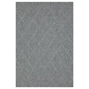 Neutral Trellis Living Room Rug - Mahoni